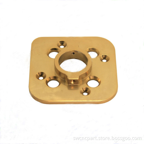 CNC Part for Leaching Stirred Tank Gold Anodized Aluminum